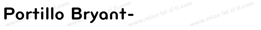 Portillo Bryant字体转换